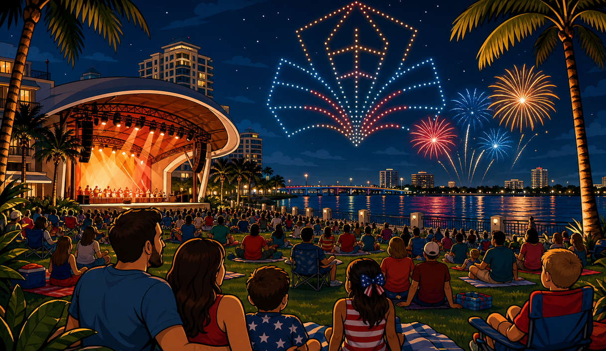 Caloosa Sound is turning July 4 into a downtown fireworks and drone-show night cover image
